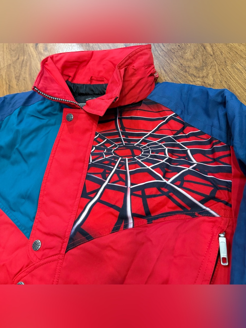 Vintage 90’s Spyder Jacket Red Blue green Hoodie 100% Authentic original